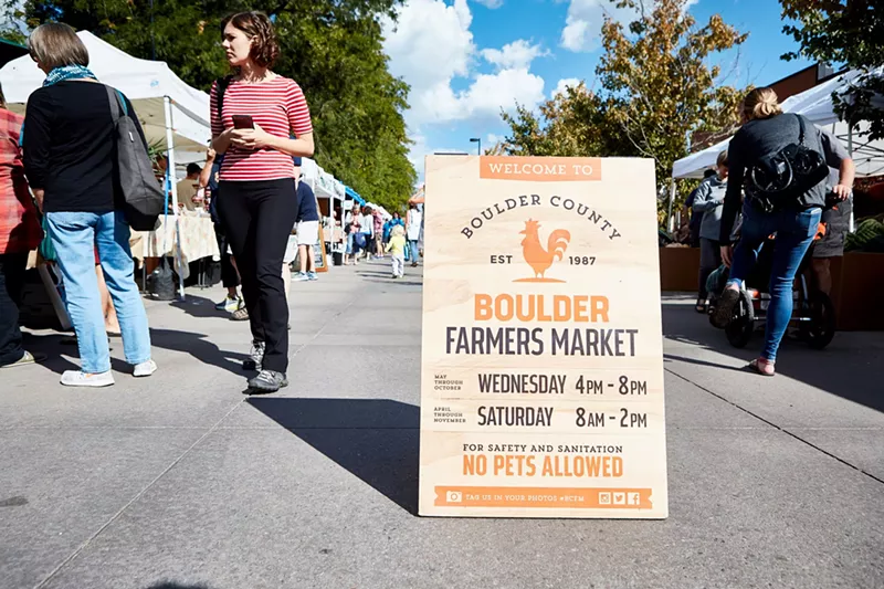 Image: sandwich board sign outside
