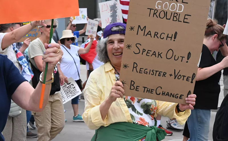 Image: Denver Good Trouble Lives On Protest Causes Little as Thousands March