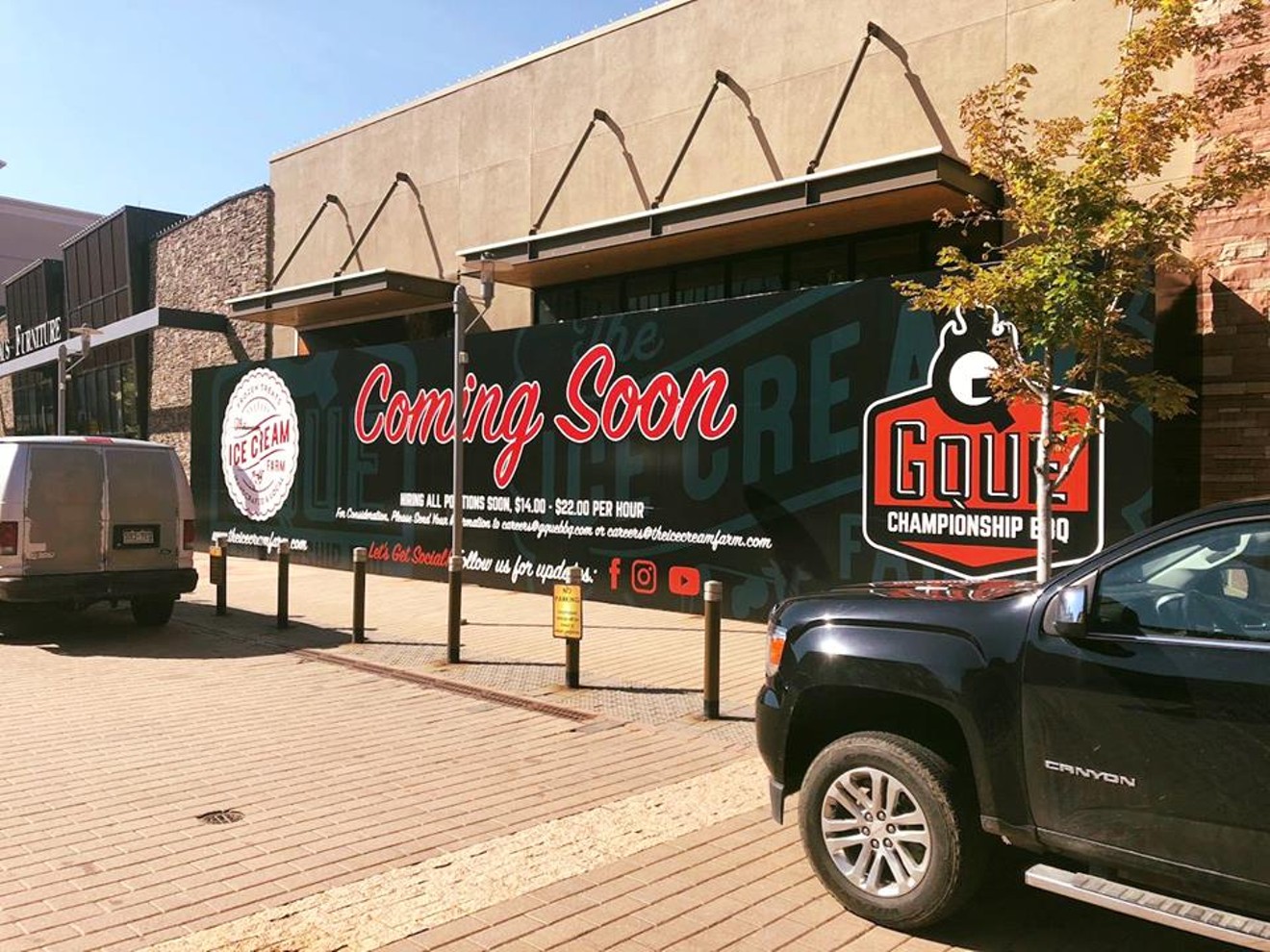 The new GQue BBQ and the Ice Cream Farm will open this fall at Park Meadows Mall.