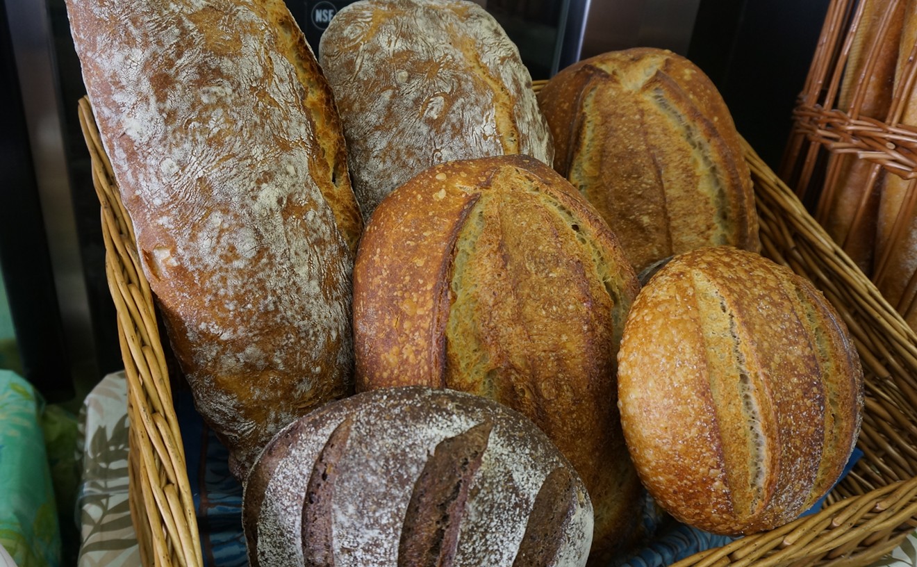 A selection of loaves from Grateful Bread.