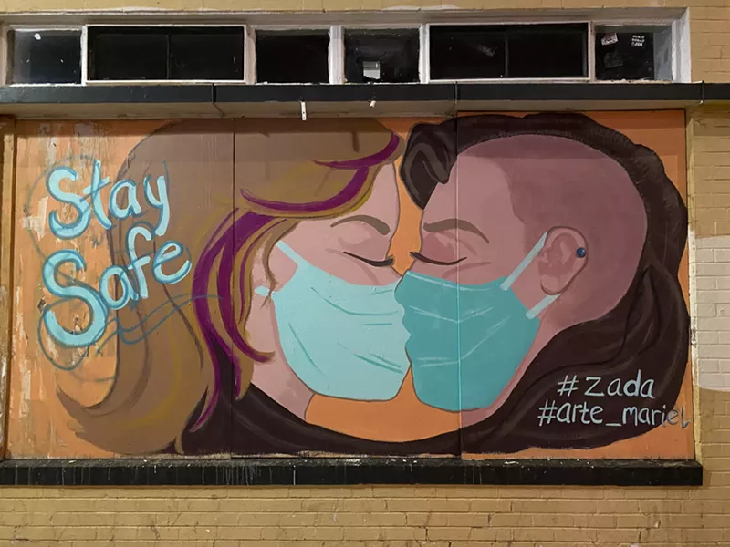 Image: A driver attacked the artists behind this new mural at Franklin Street and Colfax Avenue.