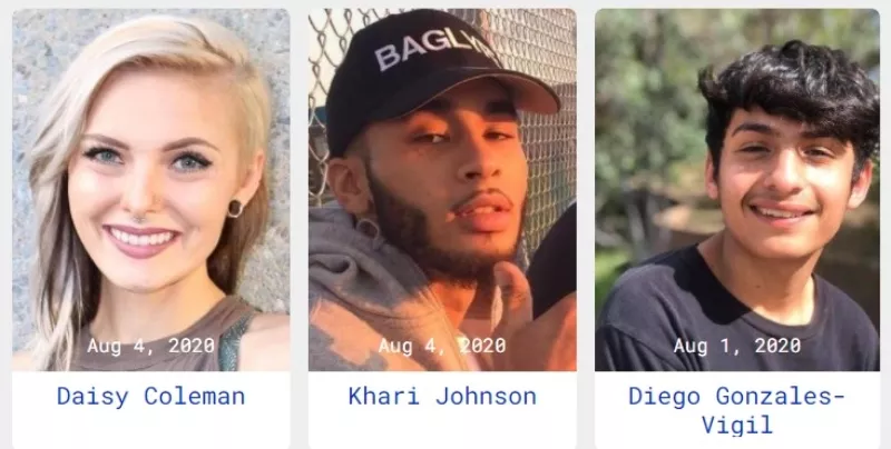 Image: Three 2020 victims of gun violence in Colorado.