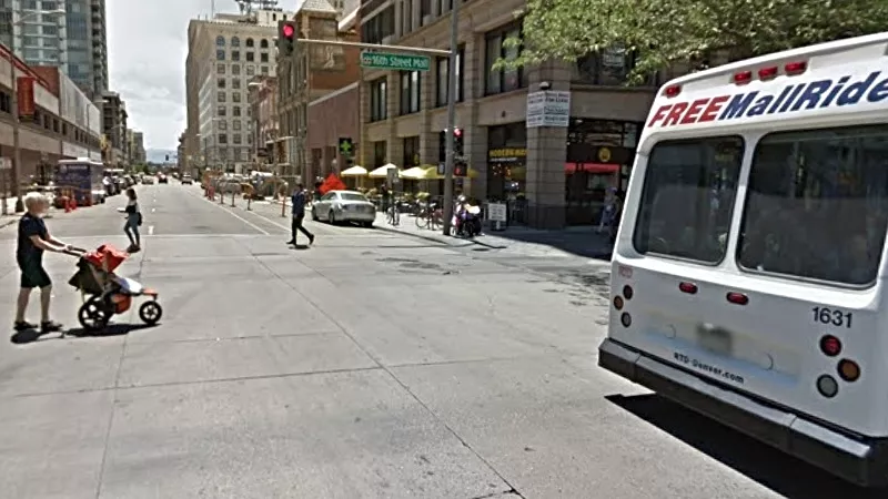 Image: The intersection of the 16th Street Mall and Champa Street has been flagged as a problem spot by at least one Denver Police Department lieutenant.