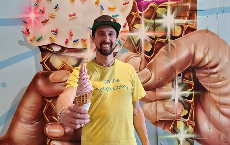 Image: Hap Cameron, owner of Happy Cones Co. in Edgewater.