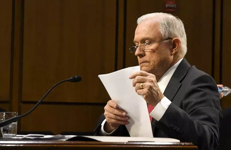 Image: Jeff Sessions was confirmed as head of the United States Department of Justice in 2017.