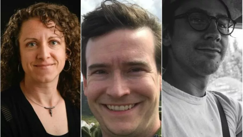 Image: Twitter profile pics of Jenn Fields, Brian Eason and Dylan Owens, all of whom have resigned from the Denver Post.
