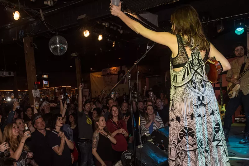 Image: HoneyHoney performed for Rock It Forward at Herman's Hideaway on Saturday, November 12, 2016.