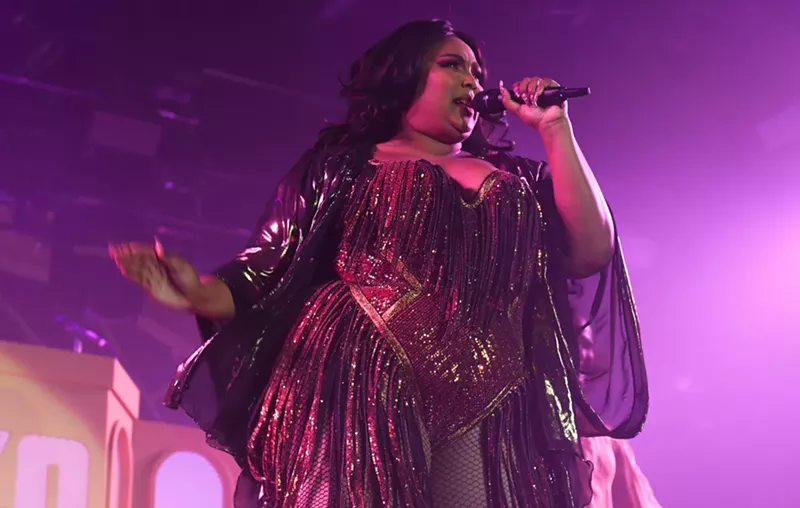 Image: On October 15, Lizzo performing the first of two sold-out shows at the Fillmore Auditorium.