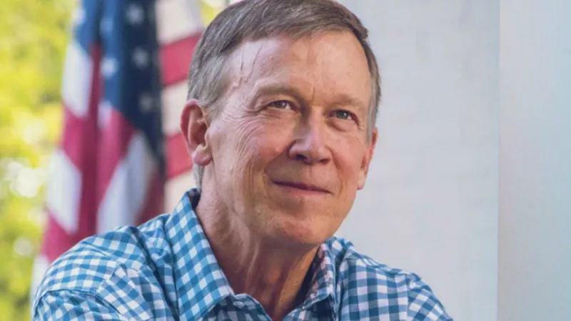 Image: John Hickenlooper as seen in the home-page image on his new senatorial campaign website.