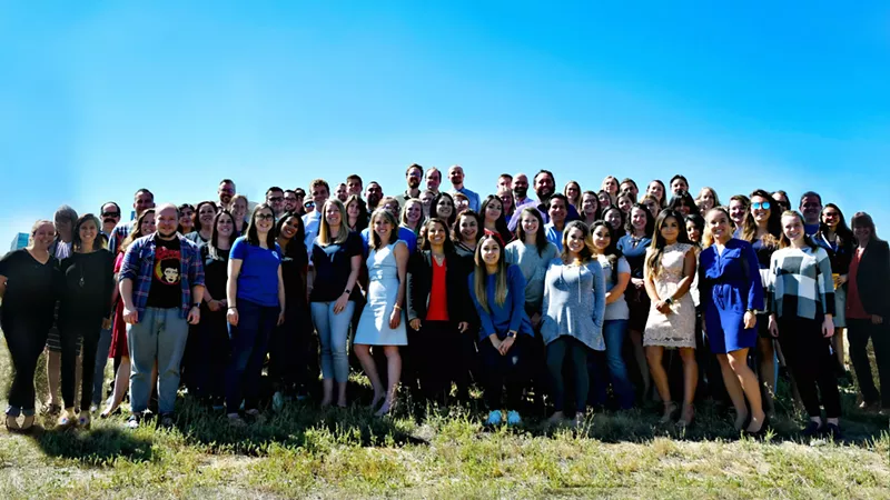 Image: Staff members for the Office of Colorado State Public Defenders' Brighton branch.