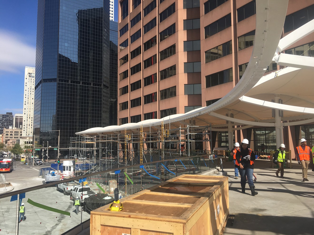 The new Civic Center Station is slated to open in December.
