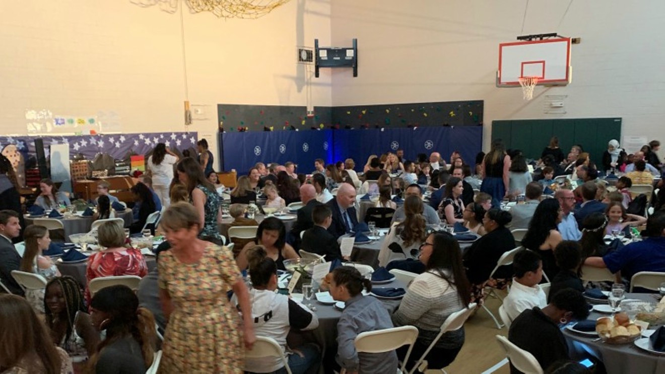 Lowry Elementary School students at the cotillion earlier this month.