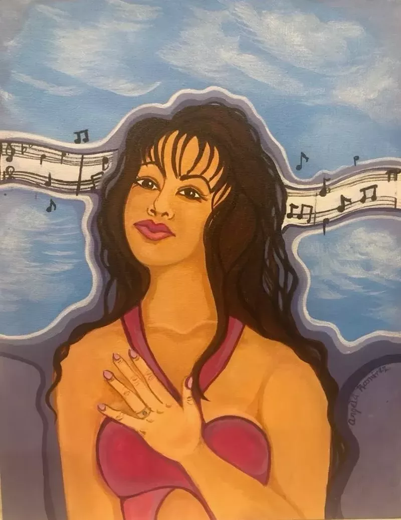 Image: Painting of Selena Quintanilla.