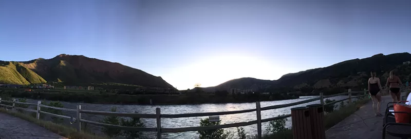 Image: The view from Iron Mountain Hot Springs.