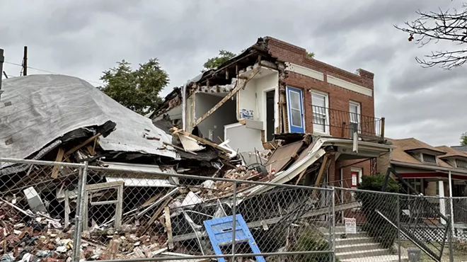 A fourplex at 457 South Lincoln Street in Denver, Colorado, that exploded in August 2023.