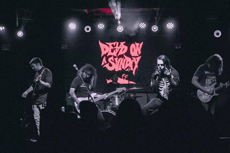 Image: Ross Ryan's band Dead on a Sunday plays darkwave covers.