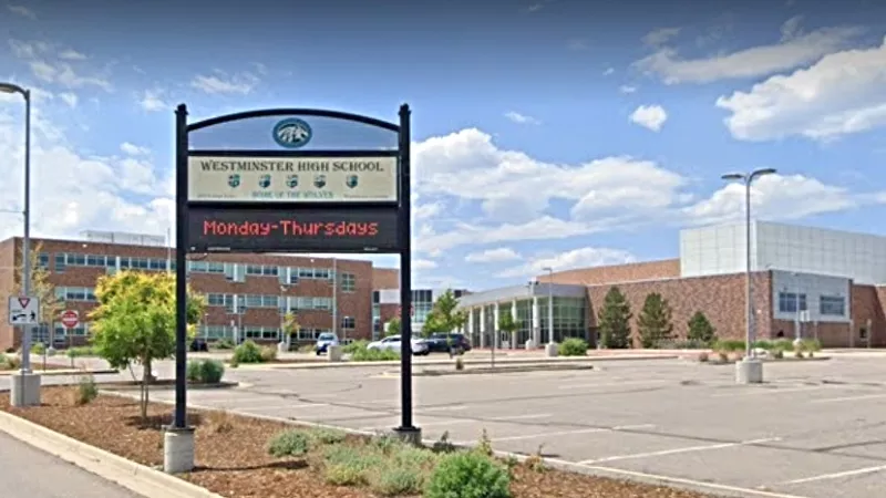 Image: Westminster High School is among the K-12 institutions in Colorado with an active COVID-19 outbreak investigation.