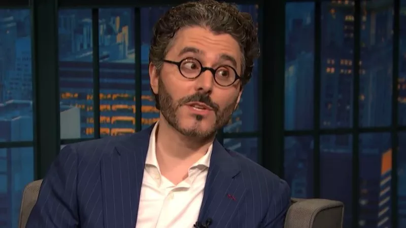 Image: The Daily host Michael Barbaro during a 2017 appearance on Late Night With Seth Meyers.