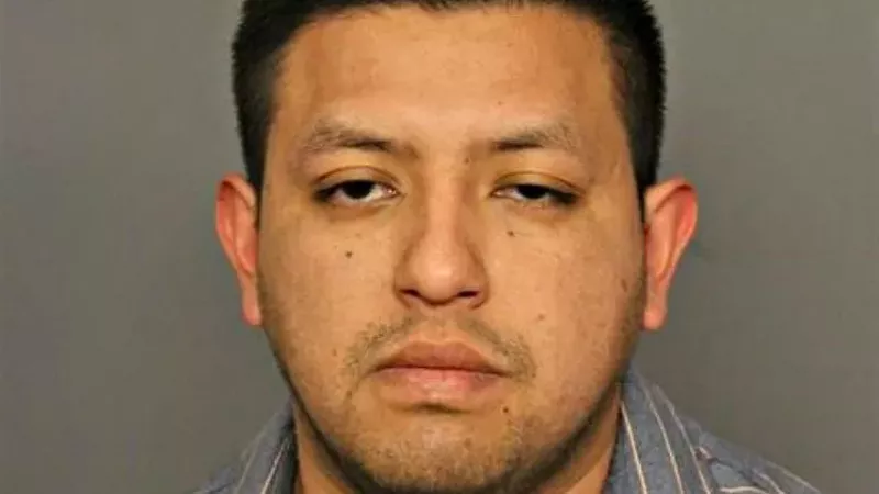 Image: The January 2020 booking photo of Denver police officer Johnny Leon-Alvarez.