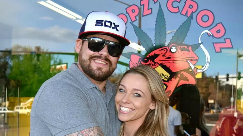 Image: Joey Hopper and Dara Wheatley at a Hoppz' Cropz grand opening last October.