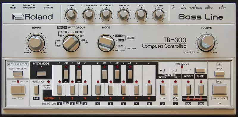 Image: EDM is popular in the 303, thanks to the TB-303.