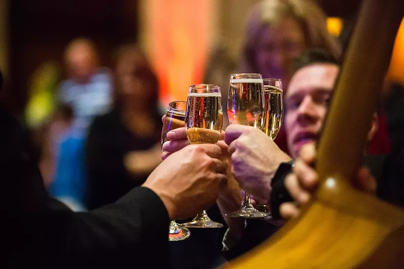 Image: Champagne, here at the Brown Palace Hotel and Spa, is the order of the evening.