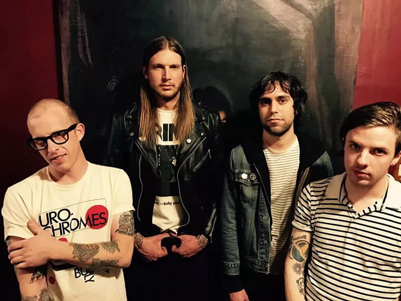 Image: Reed Bruemmer, second from the left, plays in Poison Rites and has advice for what musicians should and shouldn't do.
