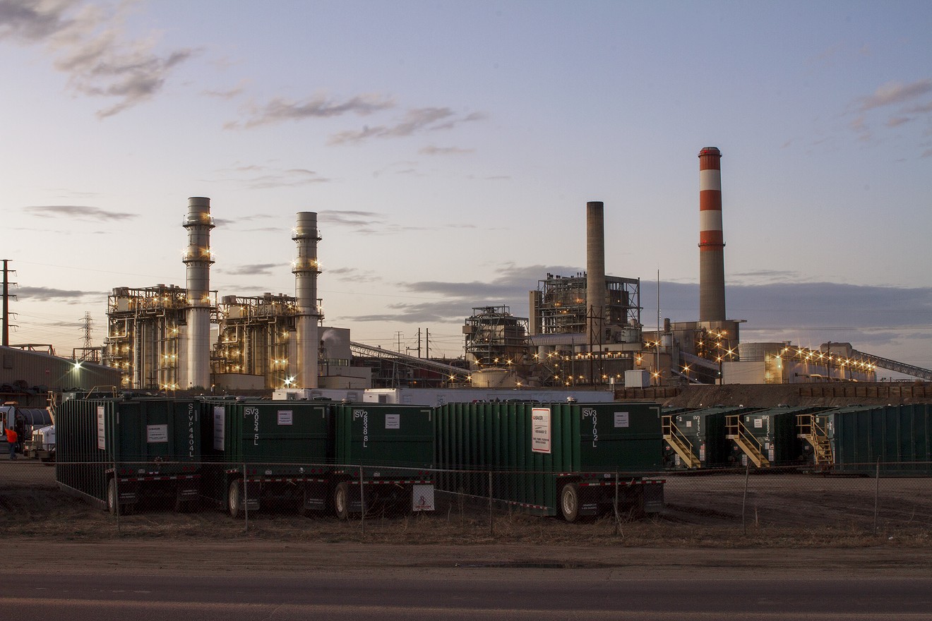 Xcel Energy's Cherokee Generating Station in north Denver.  The coal plant, which provides electricity for metro Denver, will switch to natural-gas generation by the end of the year, in part because of Colorado's strict emissions standards.