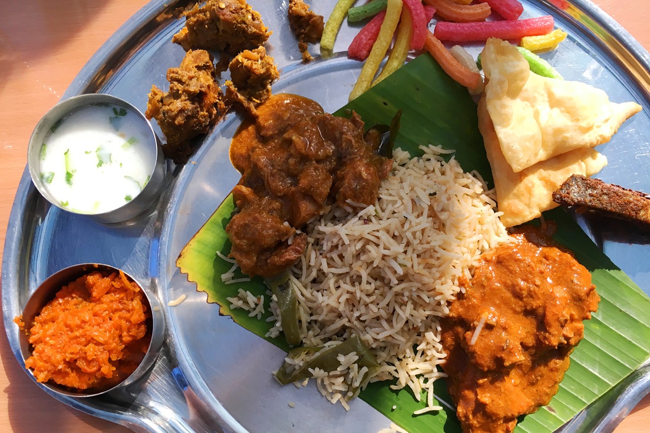 Goat, chicken, fish rice and other bites are part of the Sunday unlimited special at Hyderabad House.