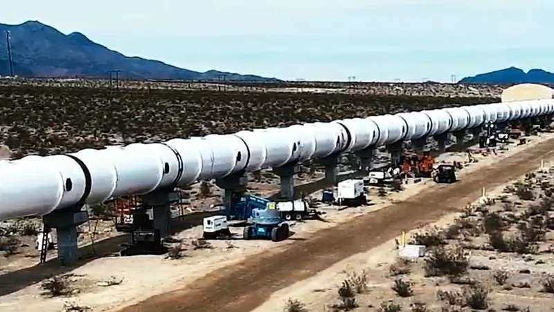 Image: An image from a Colorado Department of Transportation pitch video regarding the Hyperloop system.