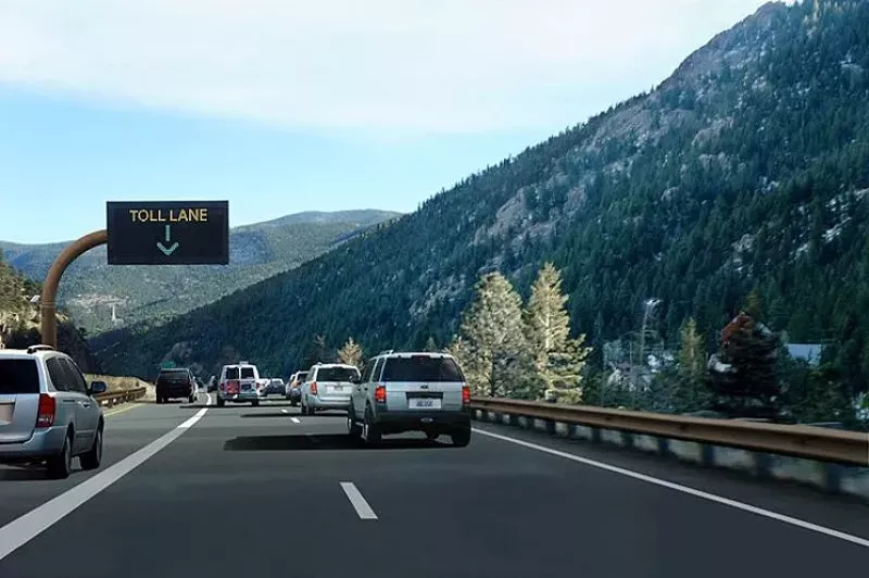 Image: The eastbound Peak Period Shoulder Lane project depicted in this Colorado Department of Transportation illustration is already finished — but that's not clear from a new document about Trump administration infrastructure priorities.