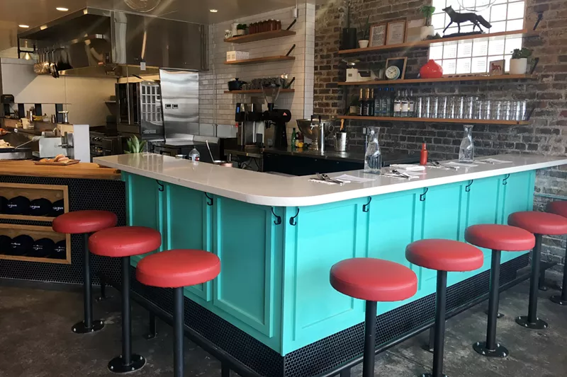 Image: Inside Fox Run Cafe, a modern take on a diner.