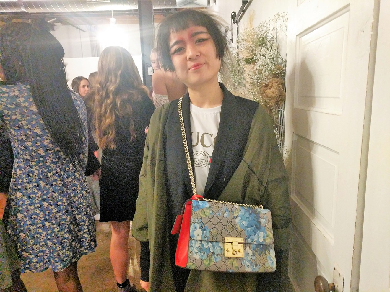 Illustrator Shominic Ngyen Spotted At Emma and Grace Wearing Gucci