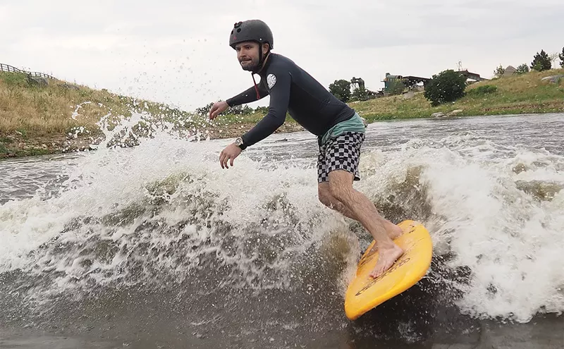 Image: In Landlocked Denver, River Surfing Rides a Wave of Popularity