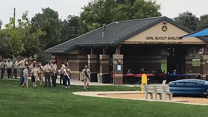 Image: An Eagle Scout ceremony at North Midway Park in Broomfield on September 27.