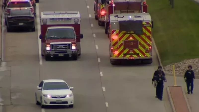 Image: Emergency responders outside the STEM School Highlands Ranch in May.