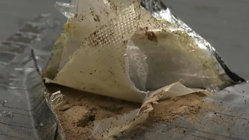 Image: A container of heroin from Mexico.