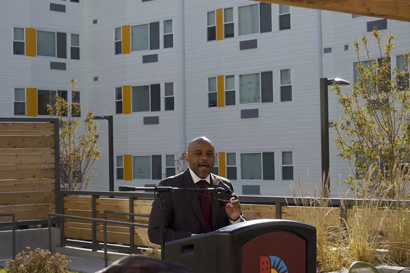 Image: Mayor Michael Hancock announces the official creation of the new Department of Housing Stability.