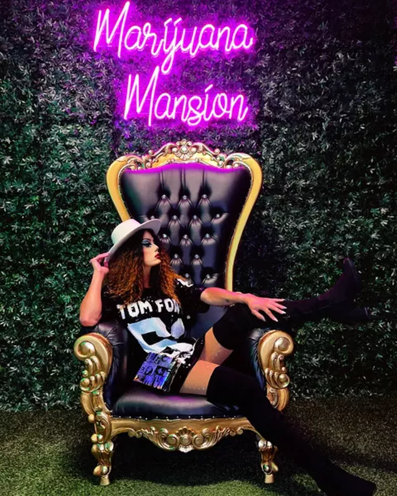Image: Drag queen Samora Kash will host the first-ever drag show at Denver's Marijuana Mansion.