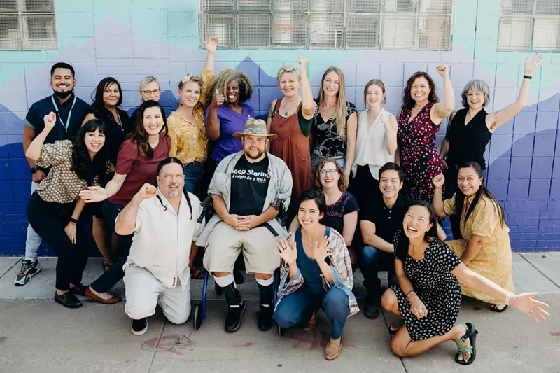 Image: SFPC members include farmers and folks who work for organizations such as Denver Food Rescue, Sprout City Farms, Denver Food Hub and more.