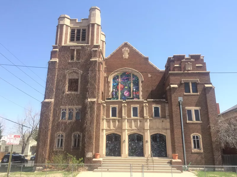 Image: The International Church of Cannabis, at 400 South Logan Street.