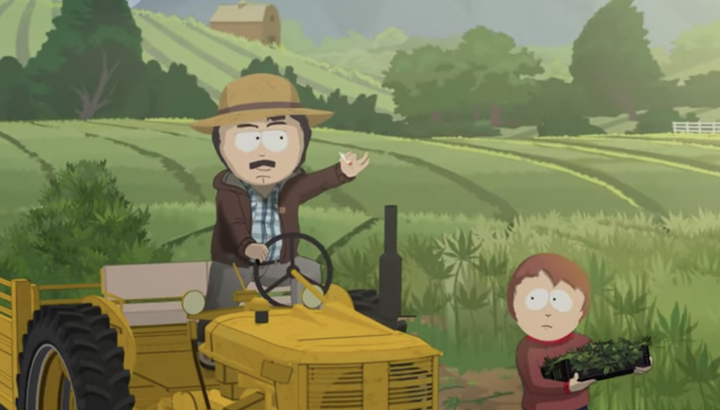 This isn't the first time we've seen Tegridy Farms from South Park.