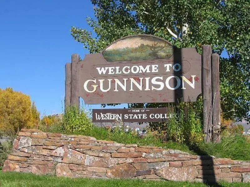 Image: Welcome to Gunnison...now go home.