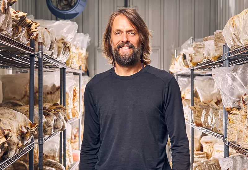 Image: Jake Plummer wants to spread the good word about mushrooms.