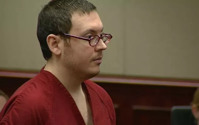 Image: James Holmes at his 2015 sentencing.