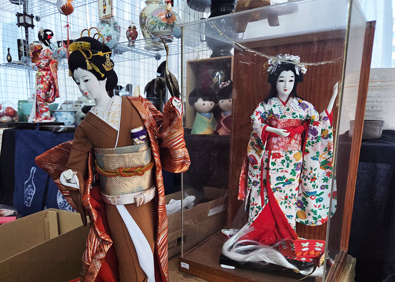 Image: Traditional Japanese dolls displayed