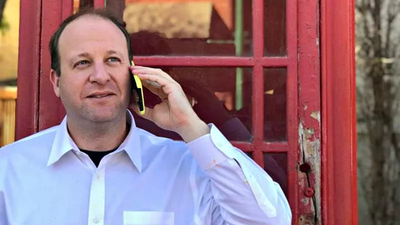Image: Governor-elect Jared Polis's future is calling.