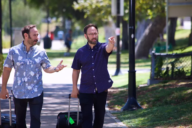 Image: Randy and Jason Sklar (from left) hit the road for their new comedy special, Sklars and Stripes.
