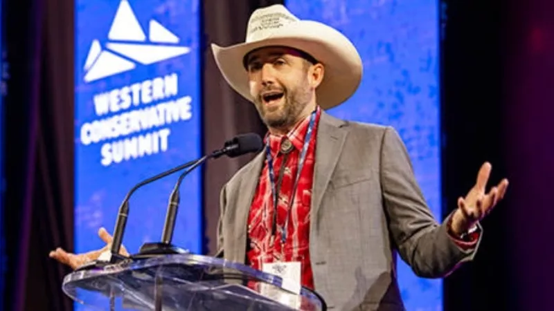 Image: Jeff Hunt speaking at an edition of the Western Conservative Summit.