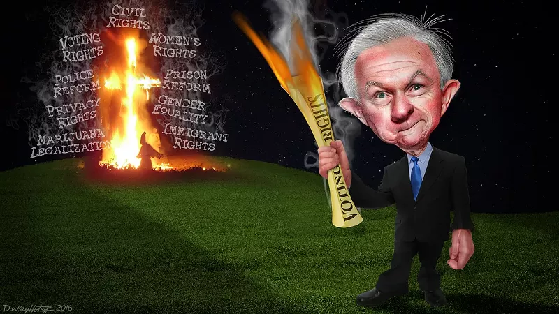 Image: Jeff Sessions political cartoon.